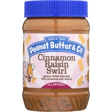 PEANUT BUTTER & CO: Peanut Butter Cinnamon Raisin Swirl, 16 oz