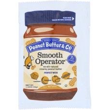 PEANUT BUTTER & CO: Smooth Operator Peanut Butter Squeeze Pack, 1.15 oz