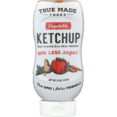 TRUE FOODS: Ketchup Vegetable Plastic Squeeze, 17 oz