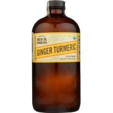 BREW DR KOMBUCHA: Kombucha Ginger Turmeric, 32 fl oz
