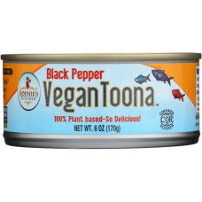 SOPHIES KITCHEN: Vegan Toona Black Pepper Can, 6 oz