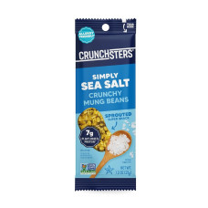 CRUNCHSTERS: Simply Sea Salt Crunchy Mung Beans Single, 1.3 oz