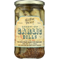 YEE HAW PICKLE COMPANY: Giddy Up Garlic Dills, 24 oz