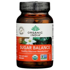 ORGANIC INDIA: Sugar Balance Healthy Glucose Metabolism, 90 cp