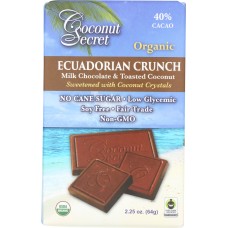 COCONUT SECRET: Ecuadorian Crunch Candy, 2.25 oz