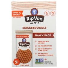 RIP VAN WAFELS: Snickerdoodle Wafels Snack Pack, 2.80 oz