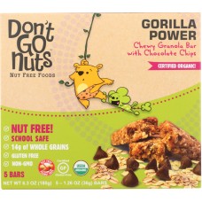 DONT GO NUTS: Gorilla Power Chewy Granola Bars 5-1.26oz, 6.3 oz