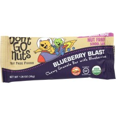 DONT GO NUTS: Organic Bar Snack Blueberry Blast, 36 gm