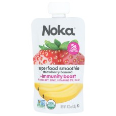 NOKA: Smoothie Strawberry Banana, 4.22 oz