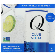 Q TONIC: Club Soda 4Pk Cans, 30 fo Q TONIC: Club Soda 4Pk Cans, 30 fo