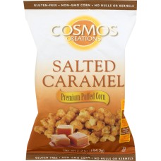 COSMOS CREATIONS: Gluten Free Salted Caramel Premium Puffed Corn, 6.5 oz