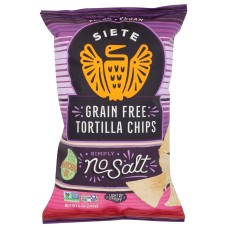 SIETE: Chip Tortilla No Salt, 5 oz