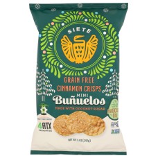 SIETE: Bunuelos Cinnamon Crisps, 5 oz