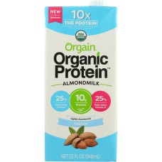 ORGAIN: Organic Almond Milk Lightly Sweetened Vanilla, 32 oz