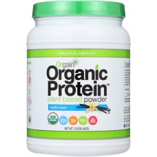 ORGAIN: Protein Powder Vanilla Bean, 1.02 lb