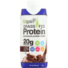 ORGAIN: Whey Protein Shake Chocolate Fudge, 11 oz