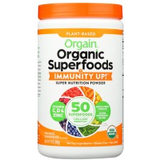 ORGAIN: Superfoods Immunity Up Powder Orange Tangerine, 9.9 oz