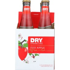 DRY SODA: Dry Sparkling Fuji Apple Bottle 4-12 fl oz, 48 fl oz