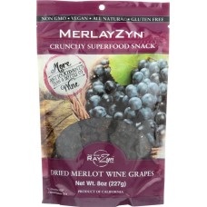 RAYZYN: Dried Merlot Wine Grapes, 8 oz