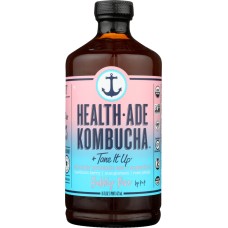 HEALTH ADE: Bubbly Rose Kombucha, 16 oz