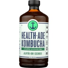 HEALTH ADE: Jalapeno Kiwi Cucumber Kombucha, 16 oz