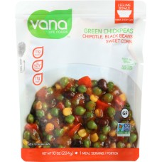 VANA LIFE FOODS: Green Chickpea Superfood Bowl Chipotle Black Bean, 10 oz
