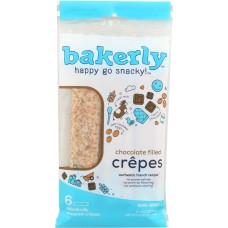 BAKERLY: Crepes Chocolate Filled, 6.78 oz