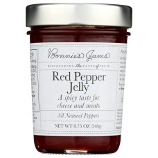 BONNIES JAMS: Jam Red Pepper Jelly, 8.75 oz