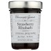 BONNIES JAMS: Jam Strawberry Rhubarb, 8.75 oz