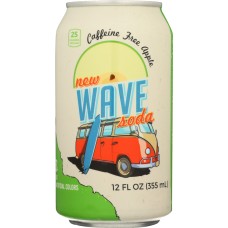 WAVE SODA: Caffeine Free Apple Soda, 12 fl oz