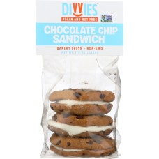 DIVVIES: Chocolate Chip Cookies Sandwich, 7.5 oz