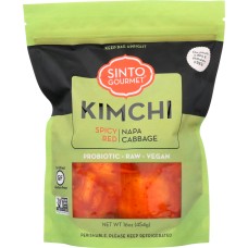 SINTO GOURMET: Spicy Red Napa Cabbage Kimchi, 16 oz