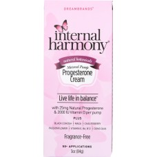 DREAMBRANDS: Internal Harmony for Women Progesterone Cream, 3 oz