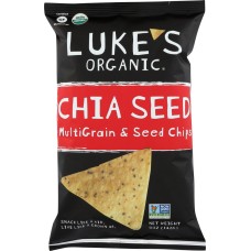 LUKES ORGANIC: Chips Chia Multigrain and Seed, 5 oz