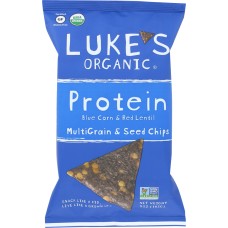 LUKE'S ORGANIC: Multigrain & Seed Chips Protein, 5 oz