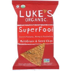 LUKE'S ORGANIC: Multigrain & Seed Chips Superfood, 5 oz