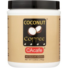CACAFE: Coffee Coconut No Sugar Added, 6.35 oz