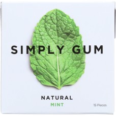 SIMPLYGUM: Gum Mint Natural, 15 pc