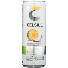 CELSIUS: Beverage Non Carbonated Pineapple Coconut, 12 oz