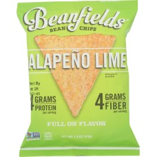 BEANFIELDS: Jalapeno Lime Bean Chips, 1.5 oz