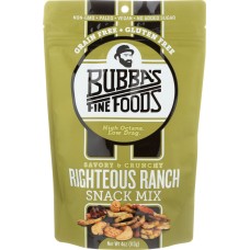BUBBAS FINE FOODS: Righteous Ranch Snack Mix, 4 oz