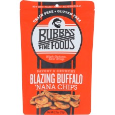 BUBBAS FINE FOODS: Savory & Crunchy Blazing Buffalo Nana Chips, 2.7 oz