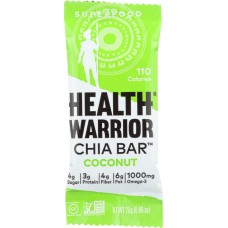 HEALTH WARRIOR: Chia Bar Coconut, 0.88 oz