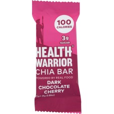 HEALTH WARRIOR: Dark Chocolate Cherry Chia Bar, 0.88 oz