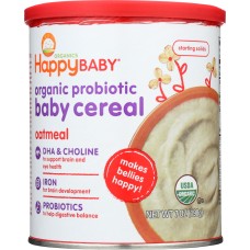 HAPPY BABY: Cereal Oatmeal Organic, 7 oz