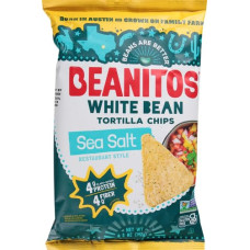 BEANITOS: White Bean Chips with Sea Salt Restaurant Style, 6 oz