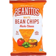 BEANITOS: White Bean Chips Nacho Cheese, 6 oz