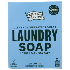 INGREDIENTS MATTER: Lotus Sea Salt Laundry Powder, 30 oz