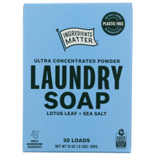 INGREDIENTS MATTER: Lotus Sea Salt Laundry Powder, 15 oz