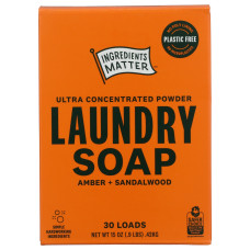 INGREDIENTS MATTER: Amber Sandalwood Laundry Powder, 15 oz